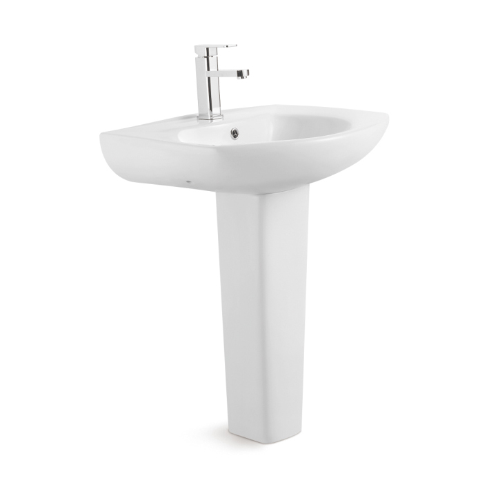 Ceramic Pedestal Large Bathroom Basin Sink