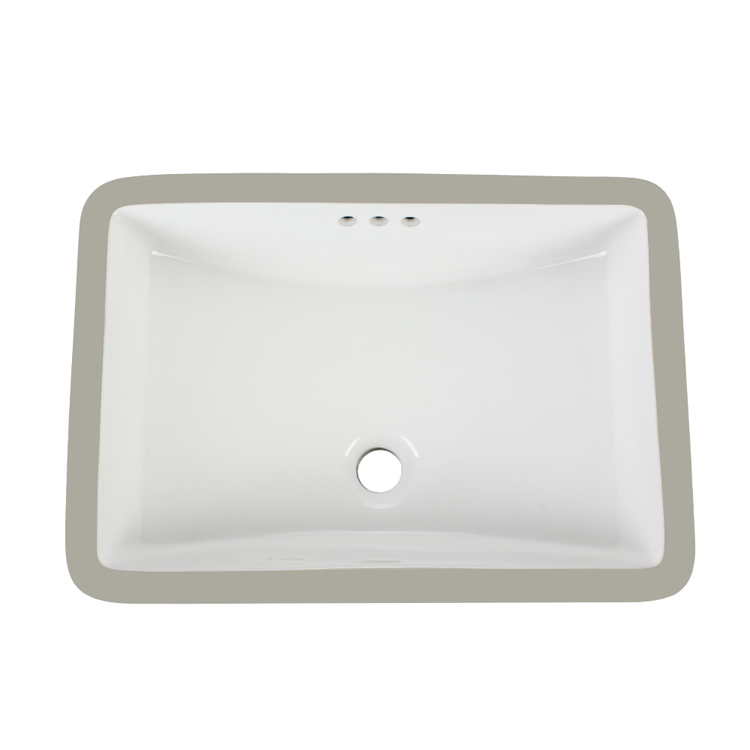 Large Size White Square Bathroom Sink