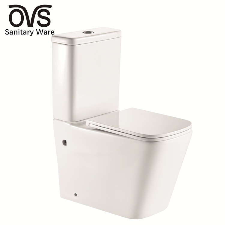 Two Piece Toilet White - OVS