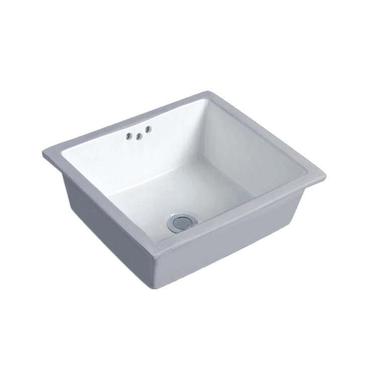 Vitreous China Rectangular Under-mount Bathroom Sink