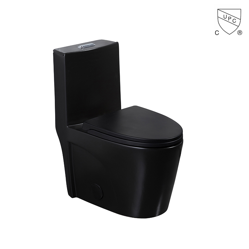 Matte Black Brazil Dual Flush Oem Odm Siphnic One Piece Toilet