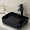 Counter top vitreous china bathroom vessel sink