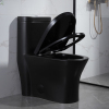 Buy standard tank height single piece black cheap toilets