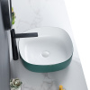 Square Porcelain Wash Basin Price Above Counter Bathroom Vessel Sink