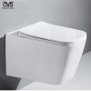 Bathroom Ceramic Back To Mounted  Water Save Western Modern Wall Hanging Toilet