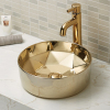 Designed Round Vessel Pedestal Wash Basin