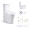 Bathroom Ceramic Ada Comfort Height Toilet One-Piece Elongated