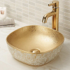 Vitreous china bathroom vessel sink without overflow