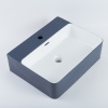 Modern Rounded Corners Wash Basin Water-Resistant Above Counter Sink