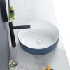 Prevents From Discoloration And Fading Blue And White Vessel Sink