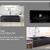 2021 new design matte black farmhouse kitchen sink