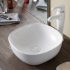 Counter top porcelain face wash sink