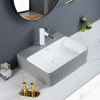 Rectangular Ceramic Porcelain Hand Wash Basin Above Counter Countertop Sink