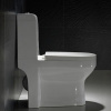 UPC 300 400mm Roughing In 1 Piece Dual Flush Toilet Bowl Self Cleaning Glaze