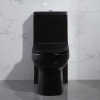 S-Trap power flushing porcelain wc black toilet bowl for Hotel Villa Apartment