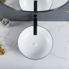 Porcelain Countertop Hand Basin White Ceramic Bathroom Vessel Sink