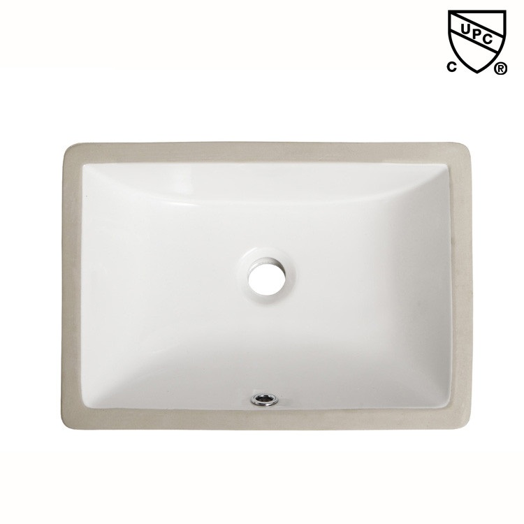 High Quality Glazed Vitreous China Undermount Trough Bathroom Sink