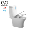 Bathroom Porcelain Toilet Water Closet Floor Mounted S Trap 2 Piece Toilet