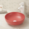 Round counter top bathroom wash basin bowl