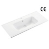 Vitreous China Rectangular Vanity Top Bathroom Cabinet Wash Basin