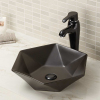 Designed diamond shape vessel bathroom lavabo