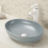 Oval counter top bathroom wash basin