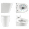 Cheapest Rimless Flushing Floor Mount Toilet Back To Wall Floor Standing Toilets