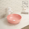 Sanitary Ware Vessel Sink Round Wash Basin Chinese Above Counter Bathroom Sink