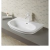 Ceramic Bathroom Bracket Sink With Overflow Hand Wash Basin