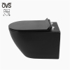 ceramic sanitary ware wc wall mounted drain matt black wall hung toilet