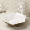 Designed diamond shape vessel bathroom lavabo