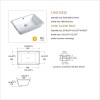 Wholesale Classic Rectangular Shape Ceramic Sink Basin Undermount Sink