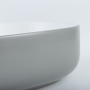 White Grey Brilliant Shine Appearance Villa Bathroom Console Bathroom Sink