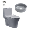 Black Color Basins Water Closet One Piece Toilets Sink Bathroom Wc Toilet Set