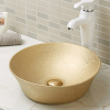 Round Shape Bathroom Porcelain Vessel Sink