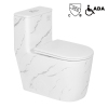 Sanitary Wares ADA Standard Dual Flush One Piece Elongated Toilet with Soft Closing Seat Comfort