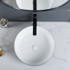 Ceramic Material Black And White Wash Basin With Clean And Smooth Contour Lines