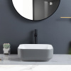 Grey Modern Single Ceramic Wash Basin