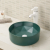 Designed Round Vessel Pedestal Wash Basin