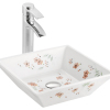 Wash basin on top of counter sink bowl square bathroom sinks