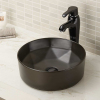 Designed Round Vessel Pedestal Wash Basin