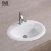 Bathroom oval shape ceramic basin wash basin undermount sink