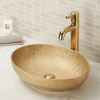 Oval counter top bathroom wash basin