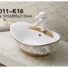 Ceramic Art Marble Wash Basin Countertop Vessel Sink