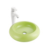 Lavatory ceramic washing basin top porcelain round sink