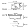 Rectangular Vanity-top Large Square Bathroom Sink