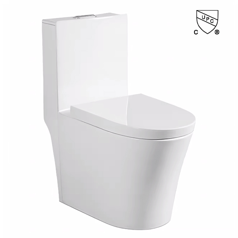 American Style Elegant Design Siphonic Dual Flush Modern White One Piece Toilet