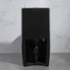 Dual flush WC one piece ceramic black toilet bowl