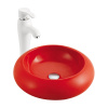 Lavatory ceramic washing basin top porcelain round sink