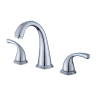 Classic Brass Two Handle Widespread Chrome Bathroom Faucet with CUPC Certification